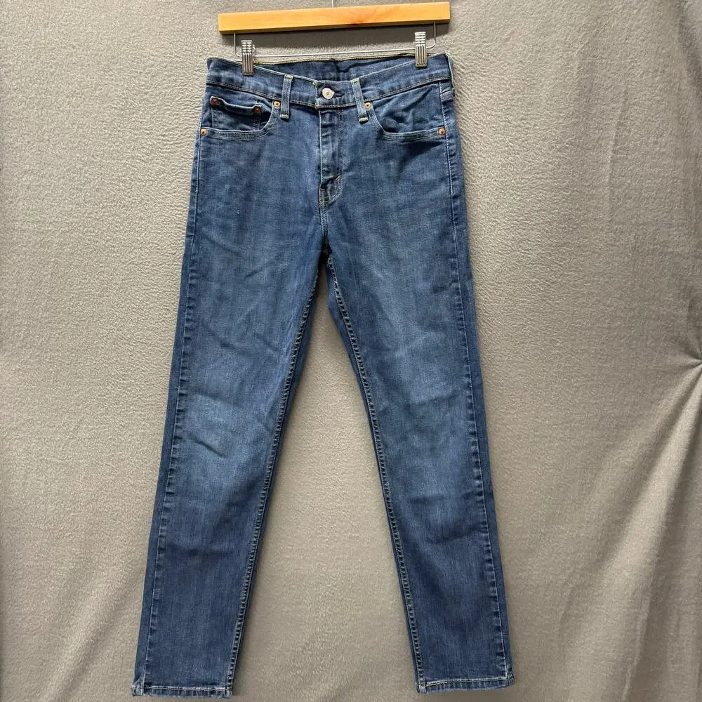 Levi's 502 Jeans Classic Taper Fit‎ Mens 30x32 (30x30 ACTUAL) Blue Denim Stretch